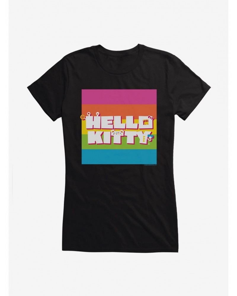 Hello Kitty Sweet Kaiju Logo Girls T-Shirt $7.57 T-Shirts