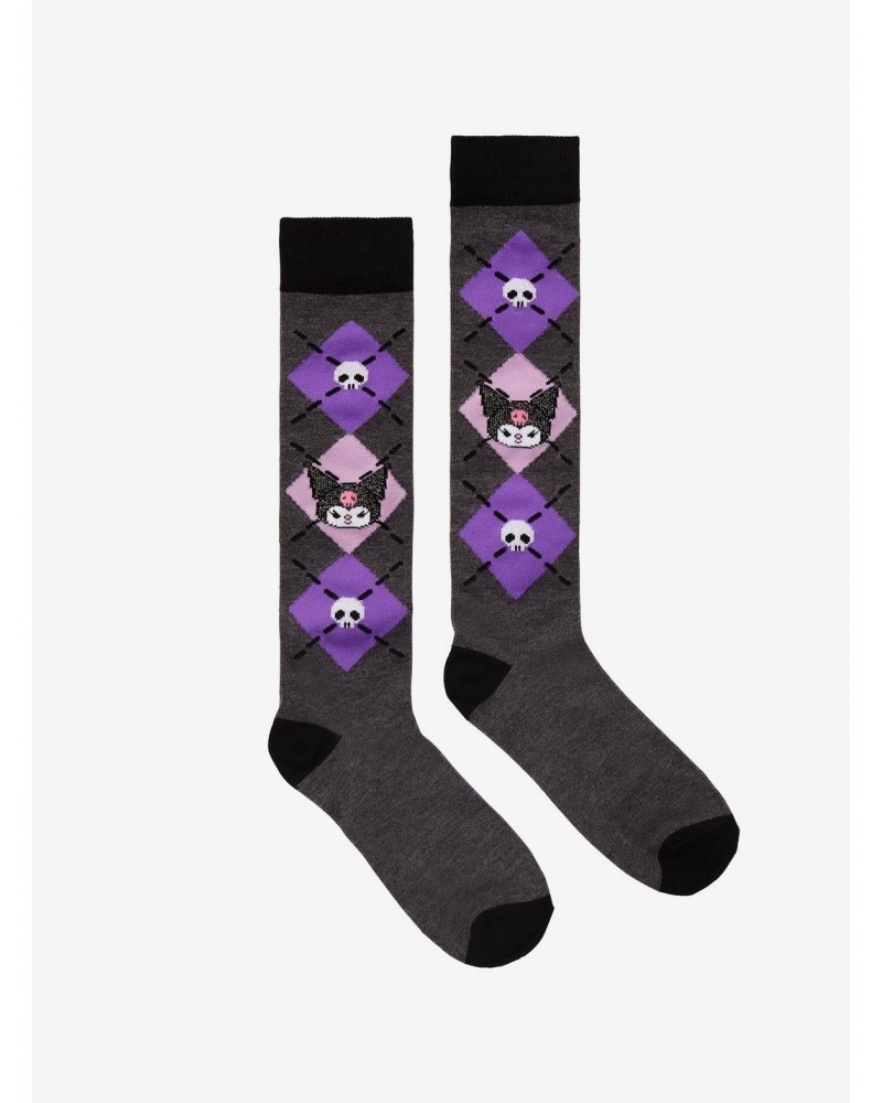 Kuromi Argyle Knee-High Socks $3.41 Socks