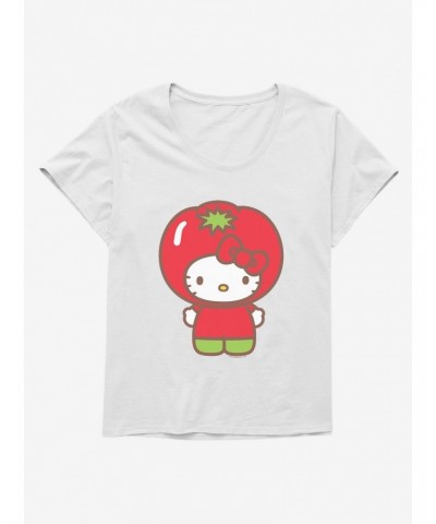 Hello Kitty Five A Day Tomato Day Girls T-Shirt Plus Size $10.87 T-Shirts