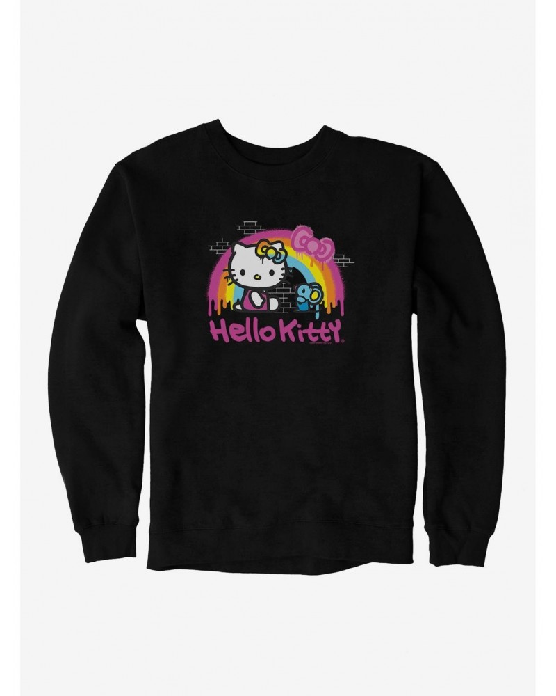 Hello Kitty Rainbow Graffiti Sweatshirt $11.22 Sweatshirts