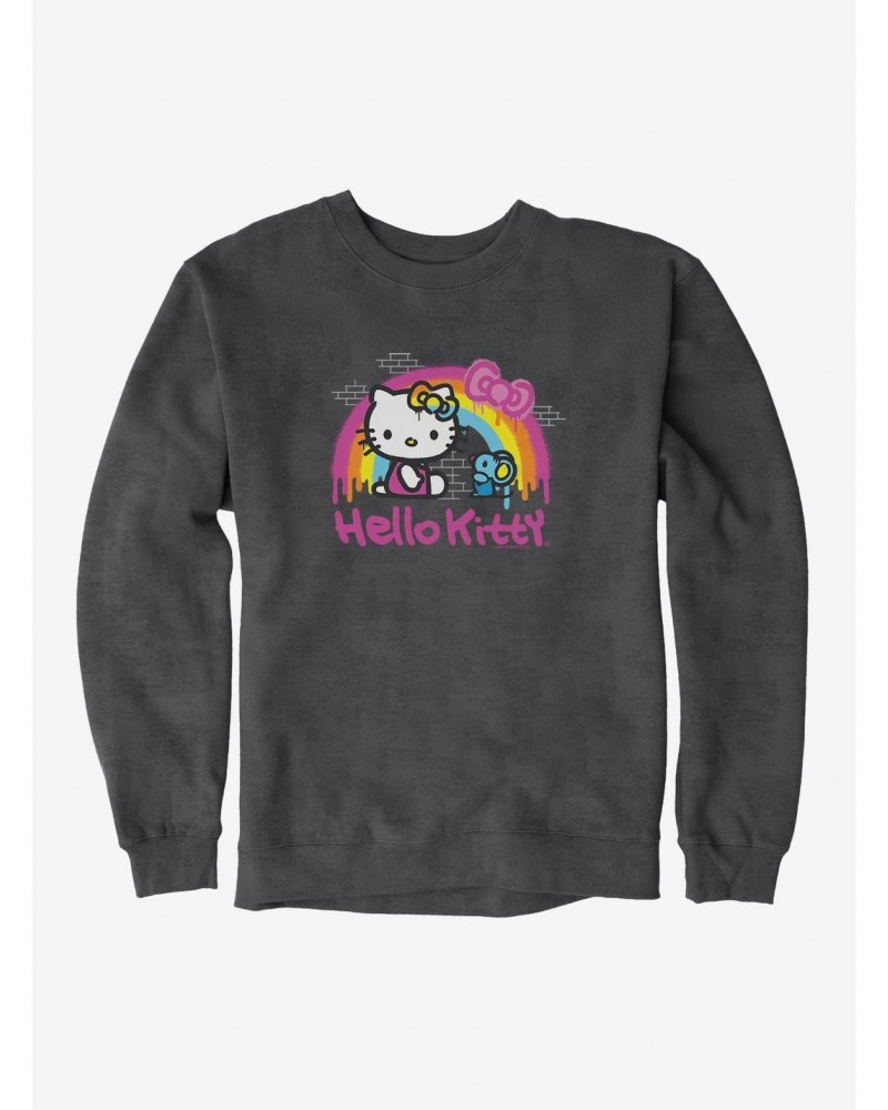 Hello Kitty Rainbow Graffiti Sweatshirt $11.22 Sweatshirts