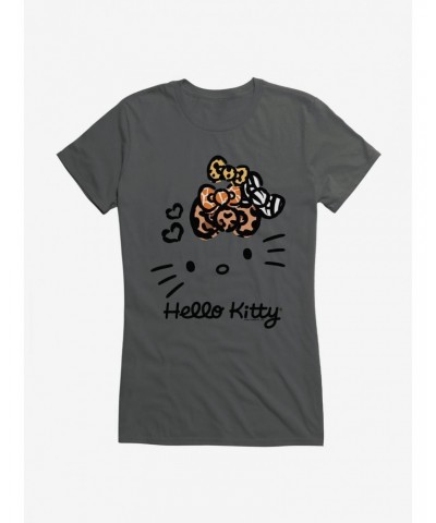 Hello Kitty Jungle Paradise Stencil Outline Girls T-Shirt $6.97 T-Shirts