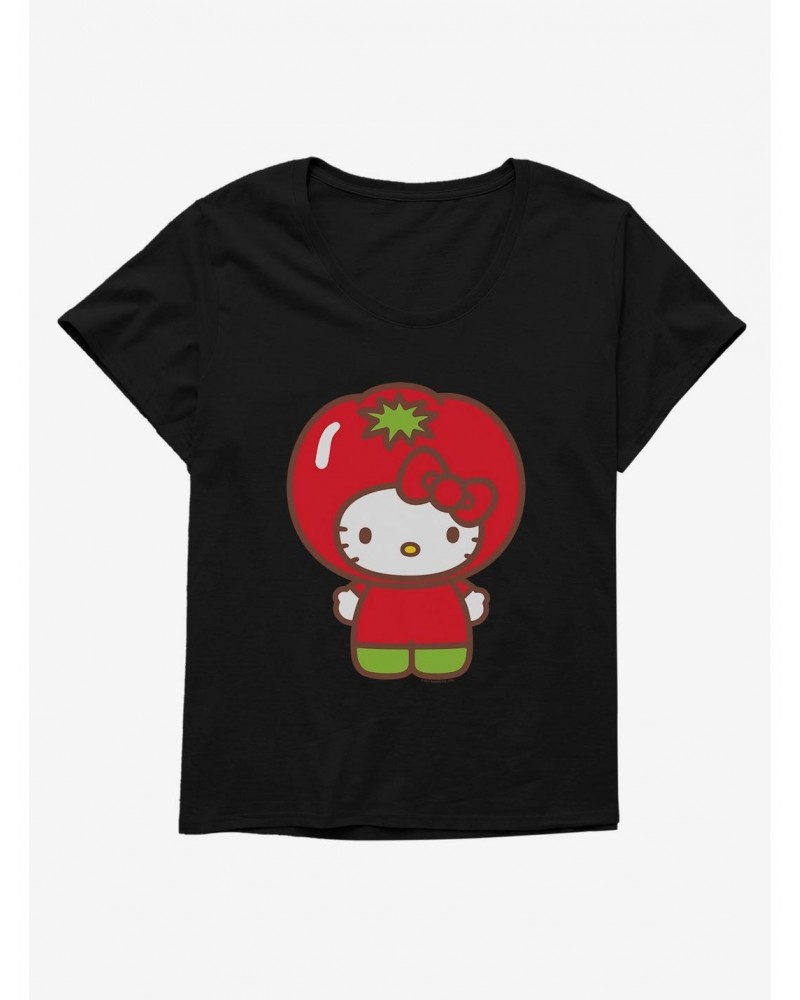 Hello Kitty Five A Day Tomato Day Girls T-Shirt Plus Size $10.87 T-Shirts