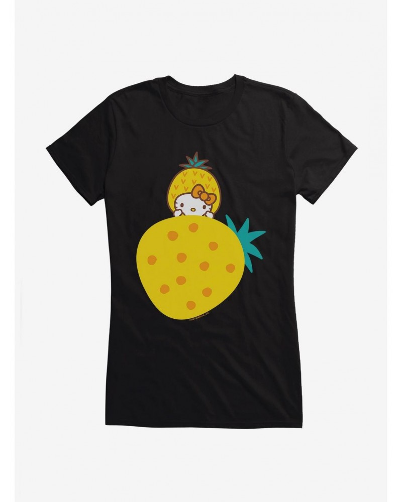 Hello Kitty Five A Day Rising Pineapple Girls T-Shirt $6.97 T-Shirts