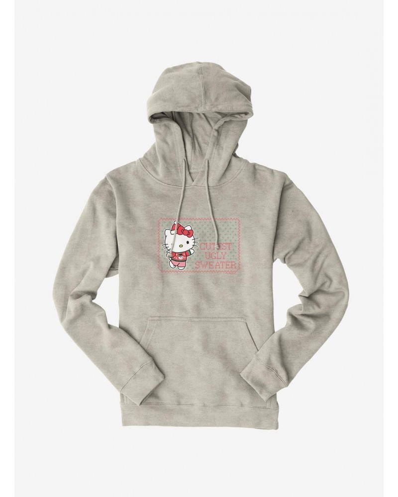 Hello Kitty Cutest Ugly Christmas Hoodie $16.88 Hoodies