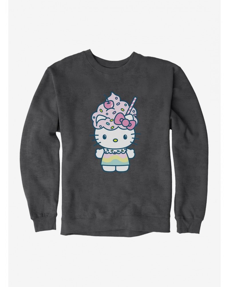 Hello Kitty Kawaii Vacation Milkshake Outfit Sweatshirt $11.22 Sweatshirts