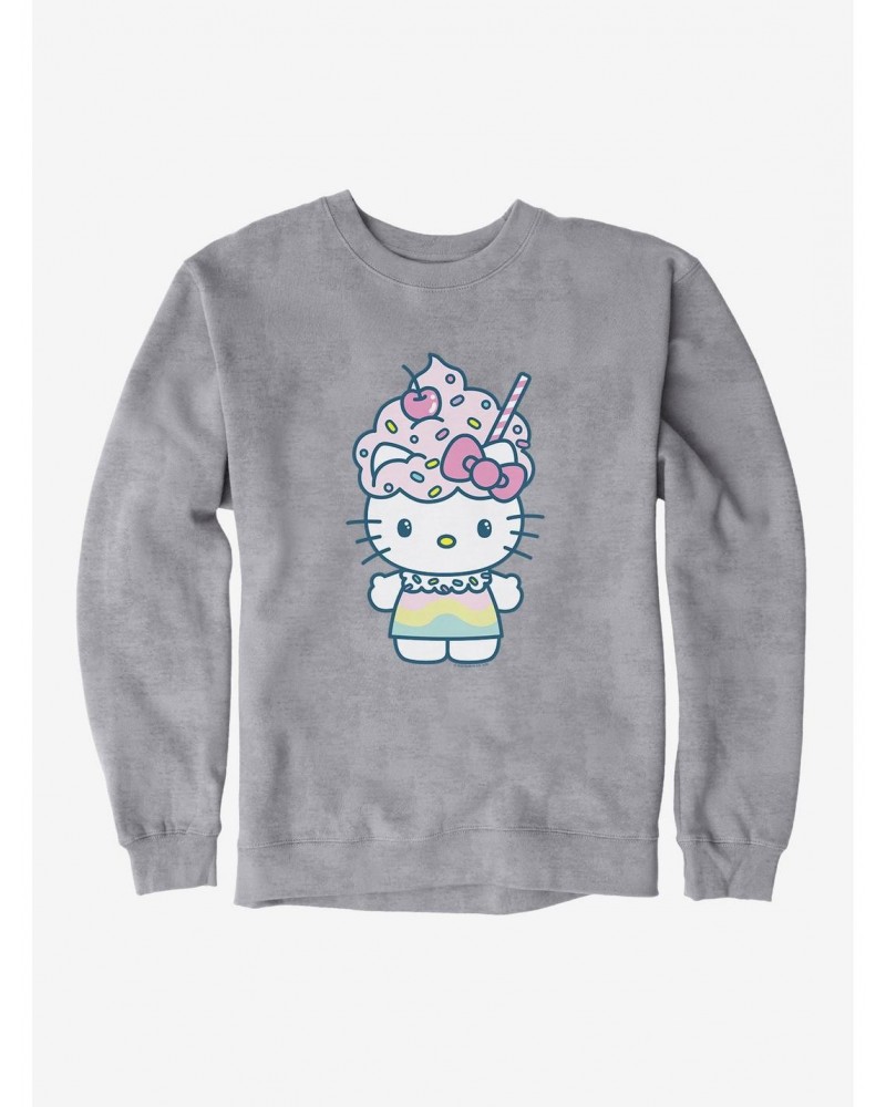 Hello Kitty Kawaii Vacation Milkshake Outfit Sweatshirt $11.22 Sweatshirts