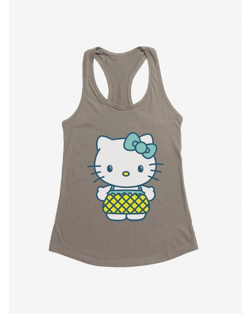 Hello Kitty Kawaii Vacation Pineapple Outfit Girls Tank $8.17 Tanks