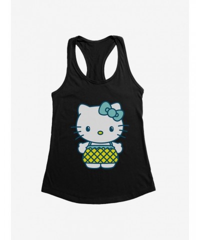 Hello Kitty Kawaii Vacation Pineapple Outfit Girls Tank $8.17 Tanks