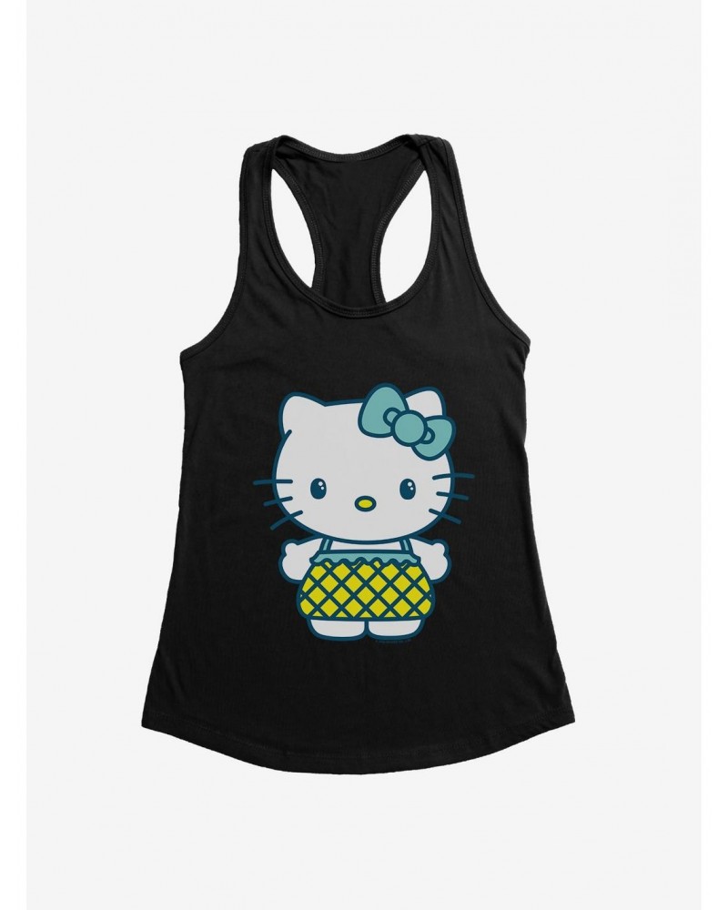 Hello Kitty Kawaii Vacation Pineapple Outfit Girls Tank $8.17 Tanks