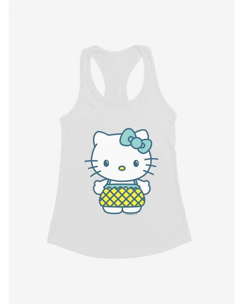 Hello Kitty Kawaii Vacation Pineapple Outfit Girls Tank $8.17 Tanks