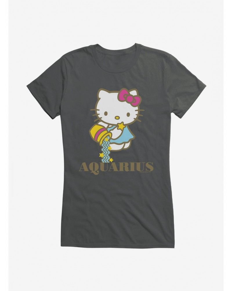 Hello Kitty Star Sign Aquarius Girls T-Shirt $9.16 T-Shirts