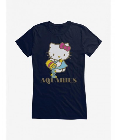 Hello Kitty Star Sign Aquarius Girls T-Shirt $9.16 T-Shirts