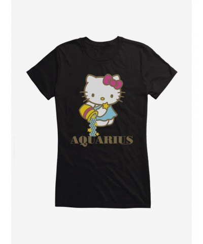 Hello Kitty Star Sign Aquarius Girls T-Shirt $9.16 T-Shirts