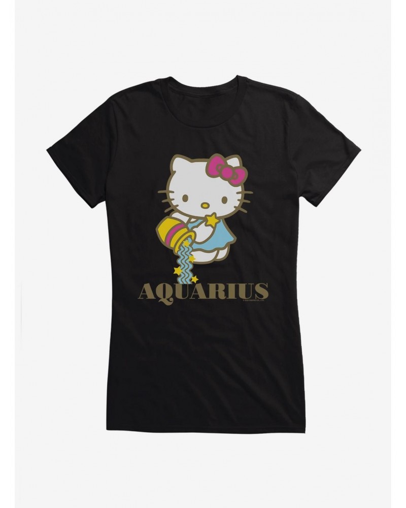 Hello Kitty Star Sign Aquarius Girls T-Shirt $9.16 T-Shirts