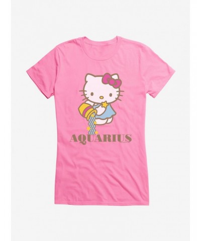 Hello Kitty Star Sign Aquarius Girls T-Shirt $9.16 T-Shirts