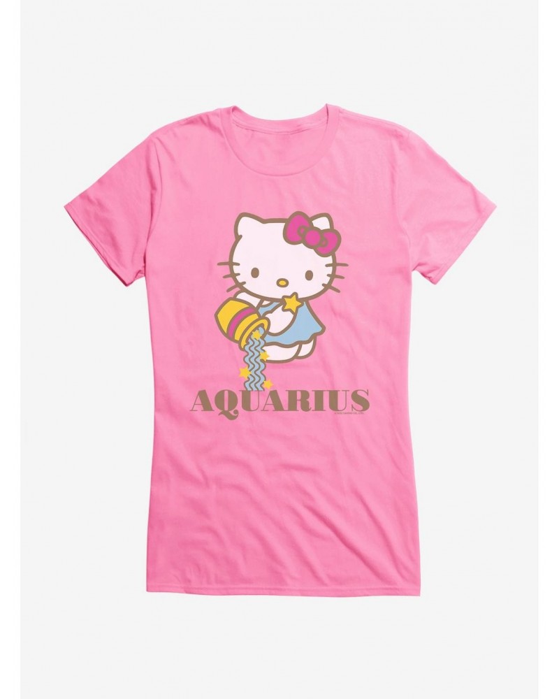 Hello Kitty Star Sign Aquarius Girls T-Shirt $9.16 T-Shirts