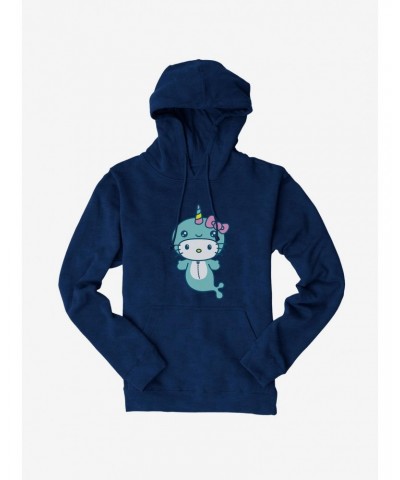 Hello Kitty Kawaii Vacation Narwhal Outfit Hoodie $12.57 Hoodies