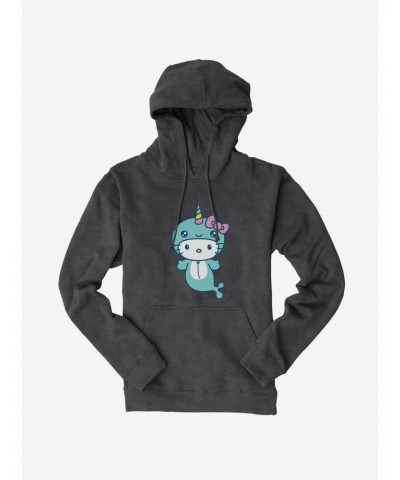 Hello Kitty Kawaii Vacation Narwhal Outfit Hoodie $12.57 Hoodies