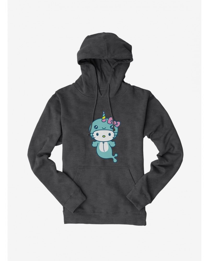 Hello Kitty Kawaii Vacation Narwhal Outfit Hoodie $12.57 Hoodies