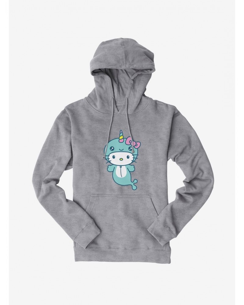 Hello Kitty Kawaii Vacation Narwhal Outfit Hoodie $12.57 Hoodies