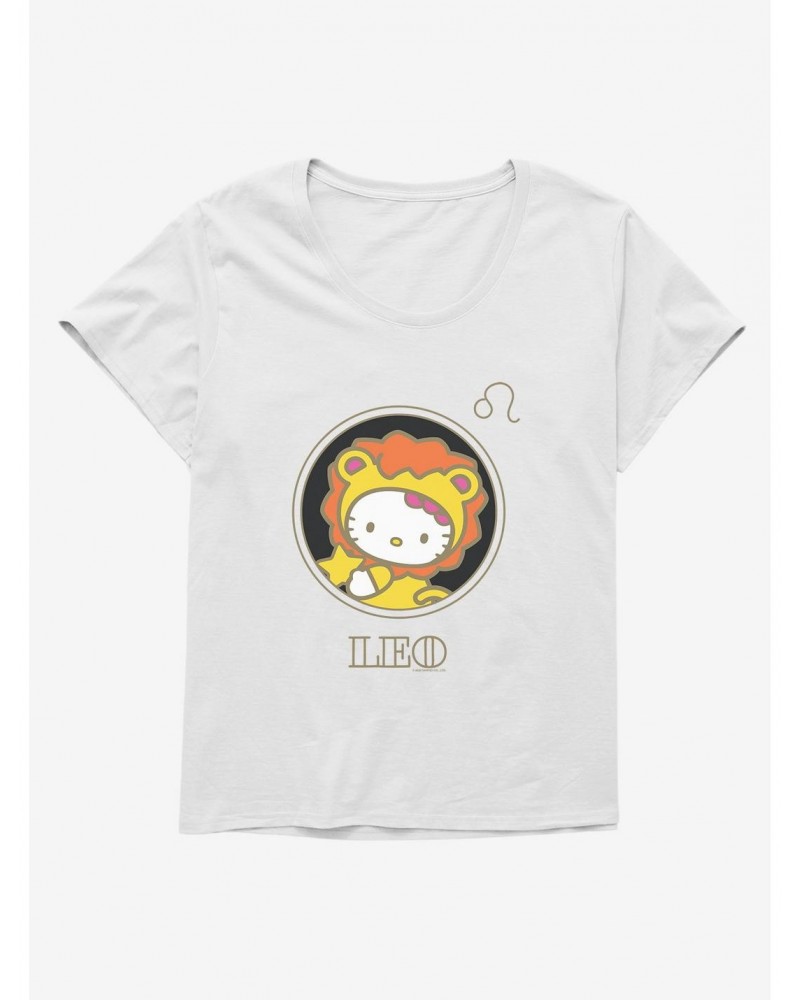 Hello Kitty Star Sign Leo Stencil Girls T-Shirt Plus Size $9.48 T-Shirts