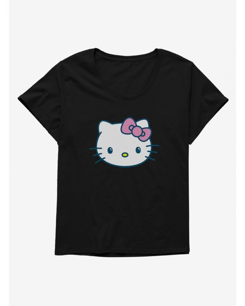 Hello Kitty Kawaii Vacation Eye Sparkle Girls T-Shirt Plus Size $10.52 T-Shirts