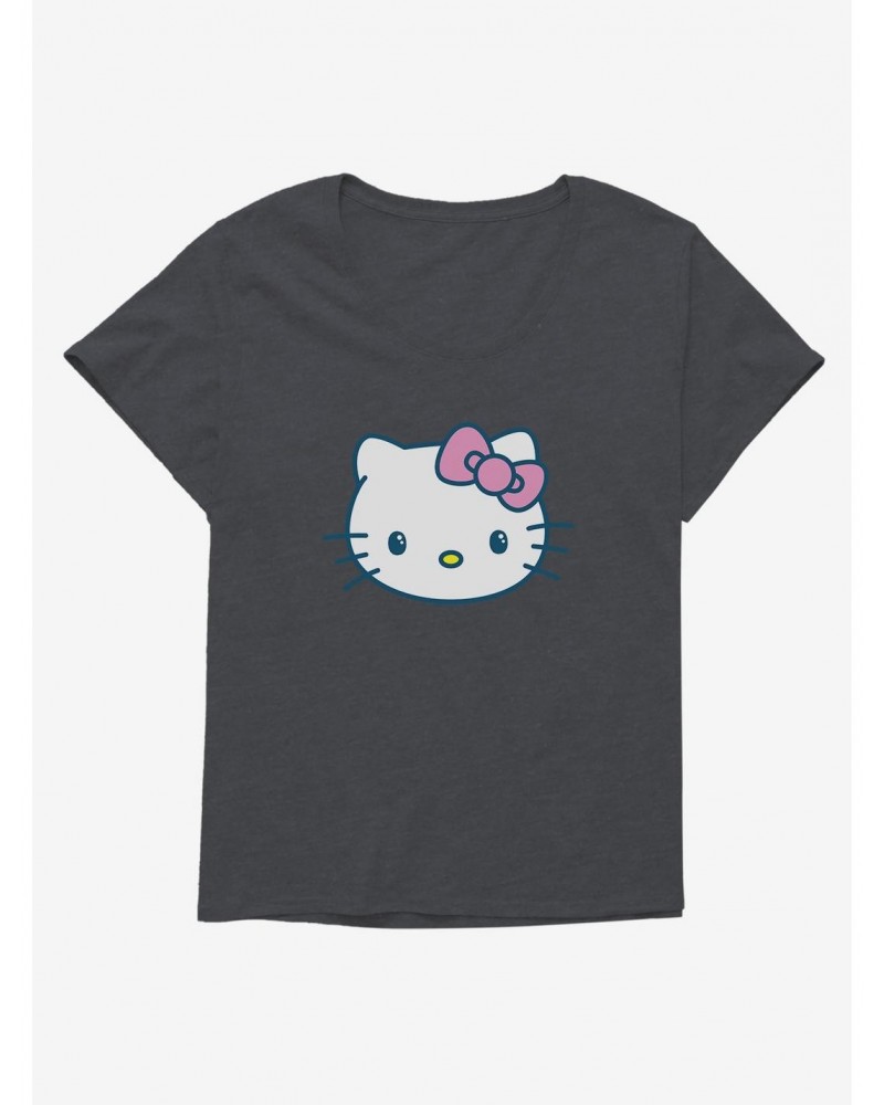 Hello Kitty Kawaii Vacation Eye Sparkle Girls T-Shirt Plus Size $10.52 T-Shirts