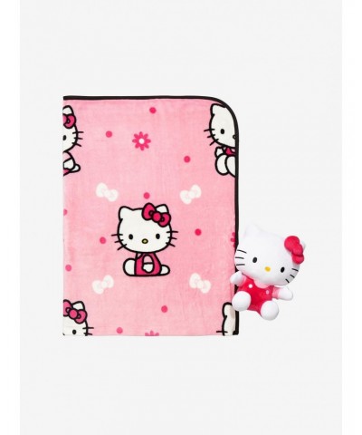 Hello Kitty Plush & Throw Blanket Set $10.85 Blanket Set