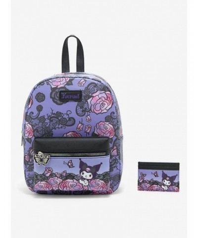 Kuromi Roses Lace Mini Backpack $19.46 Backpacks