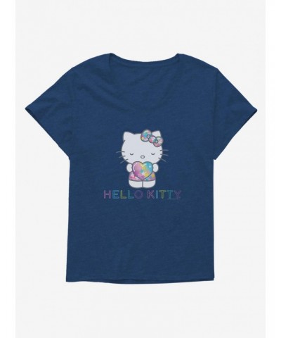 Hello Kitty Starshine Logo Girls T-Shirt Plus Size $11.96 T-Shirts