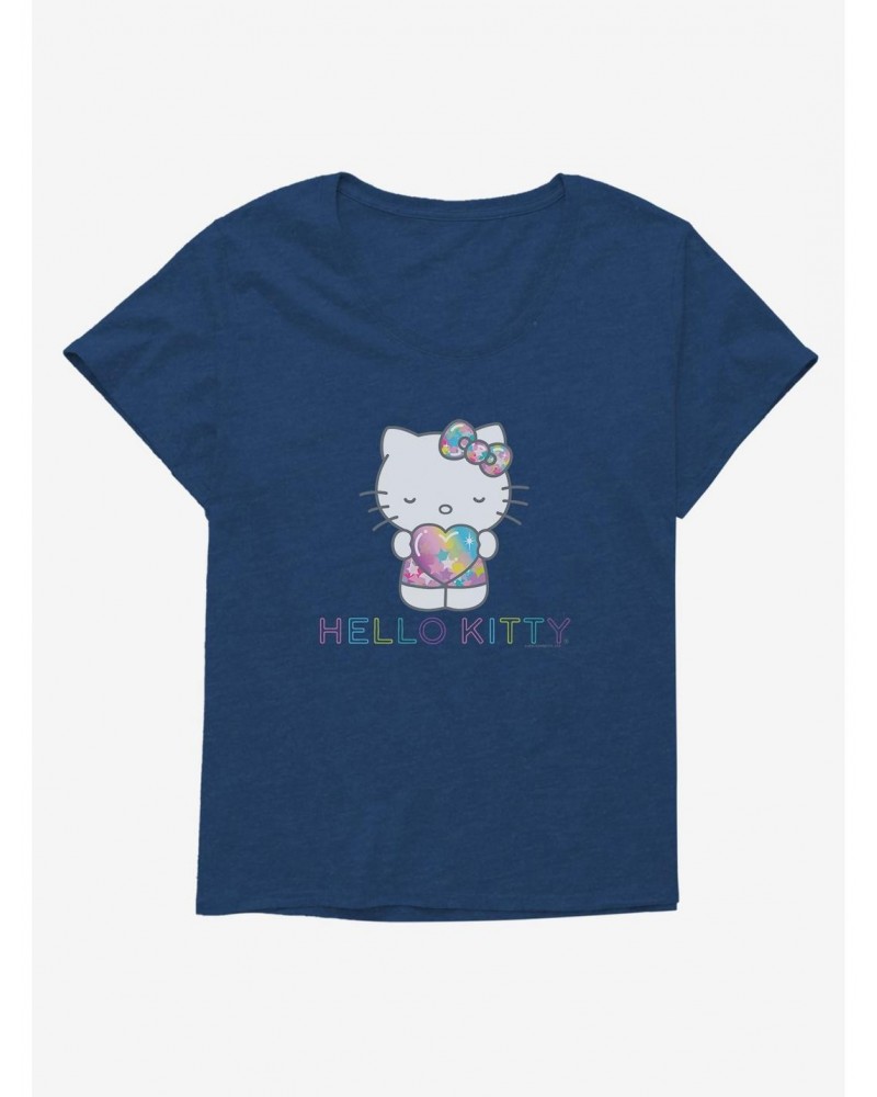 Hello Kitty Starshine Logo Girls T-Shirt Plus Size $11.96 T-Shirts
