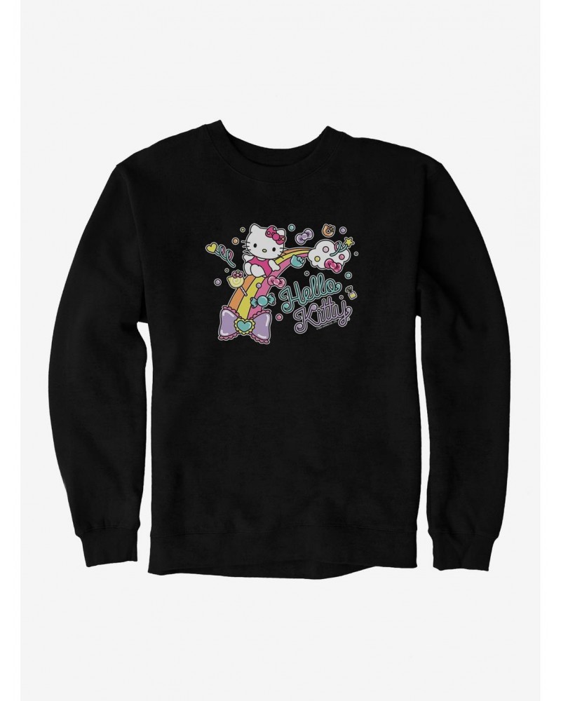 Hello Kitty Sugar Rush Candy Rainbow Sweatshirt $8.86 Sweatshirts