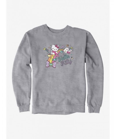 Hello Kitty Sugar Rush Candy Rainbow Sweatshirt $8.86 Sweatshirts