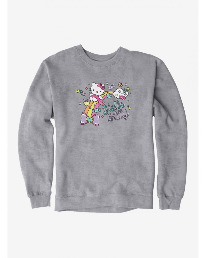 Hello Kitty Sugar Rush Candy Rainbow Sweatshirt $8.86 Sweatshirts