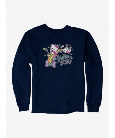 Hello Kitty Sugar Rush Candy Rainbow Sweatshirt $8.86 Sweatshirts