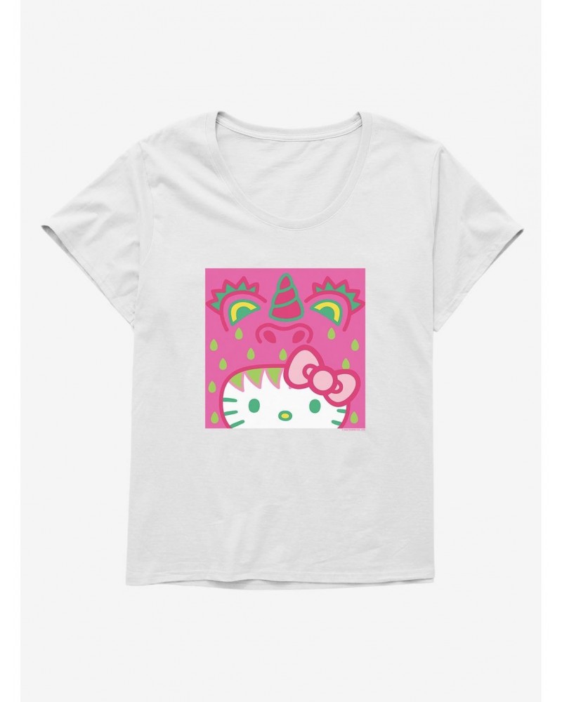 Hello Kitty Sweet Kaiju Icon Girls T-Shirt Plus Size $9.71 T-Shirts