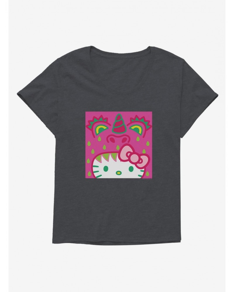 Hello Kitty Sweet Kaiju Icon Girls T-Shirt Plus Size $9.71 T-Shirts