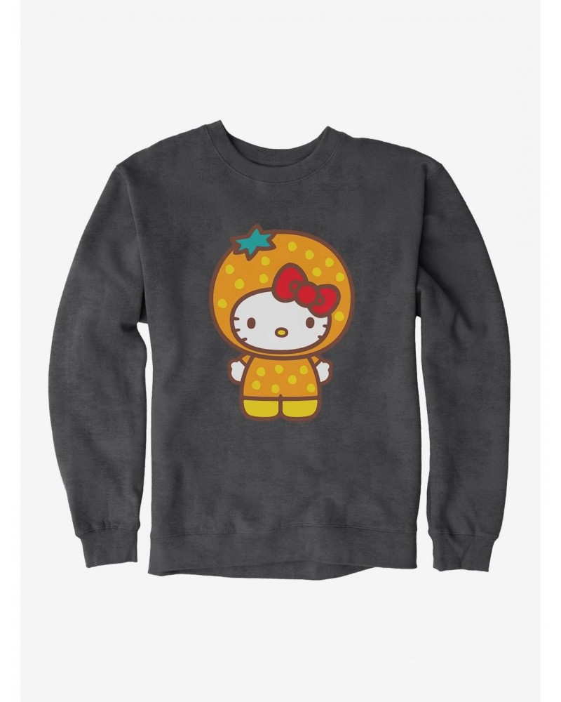 Hello Kitty Five A Day Orange Outfit Sweatshirt $13.28 Sweatshirts