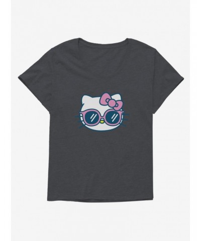 Hello Kitty Kawaii Vacation Sunnies Girls T-Shirt Plus Size $8.37 T-Shirts