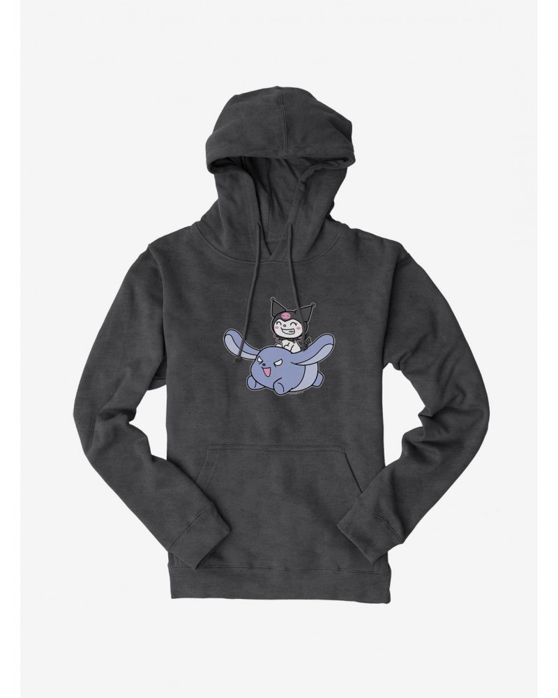 Kuromi Happy Baku Flying Hoodie $12.57 Hoodies