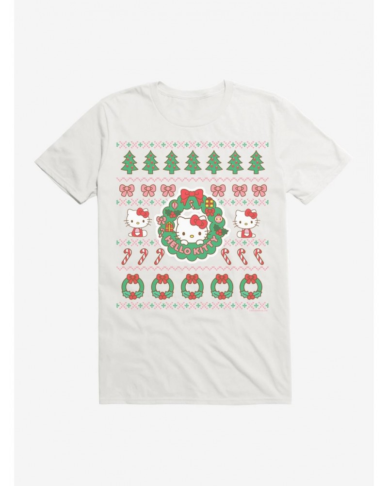 Hello Kitty Ugly Christmas Pattern T-Shirt $6.12 T-Shirts