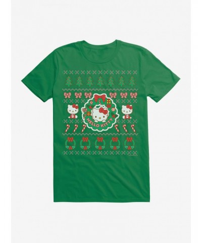 Hello Kitty Ugly Christmas Pattern T-Shirt $6.12 T-Shirts