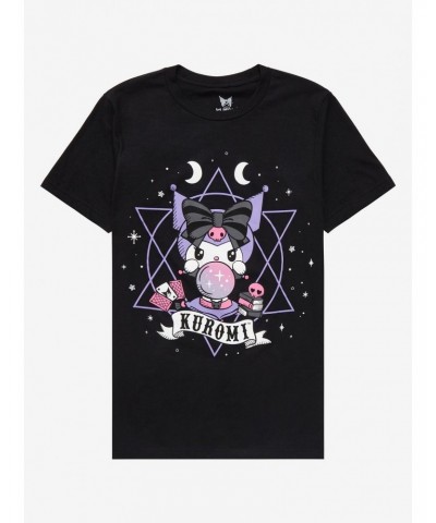Kuromi Fortune Telling Boyfriend Fit Girls T-Shirt $6.18 T-Shirts