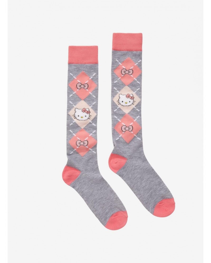 Hello Kitty Argyle Knee-High Socks $3.64 Socks