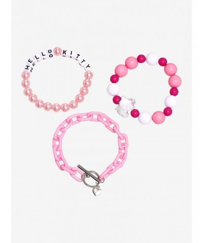 Hello Kitty Angel Beaded Bracelet Set $5.42 Bracelet Set