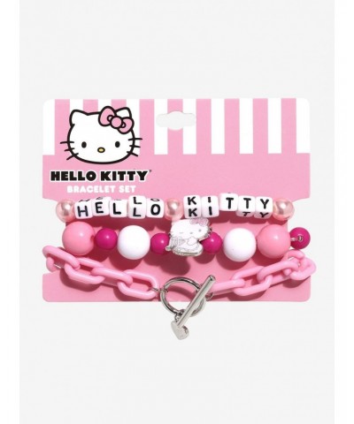 Hello Kitty Angel Beaded Bracelet Set $5.42 Bracelet Set