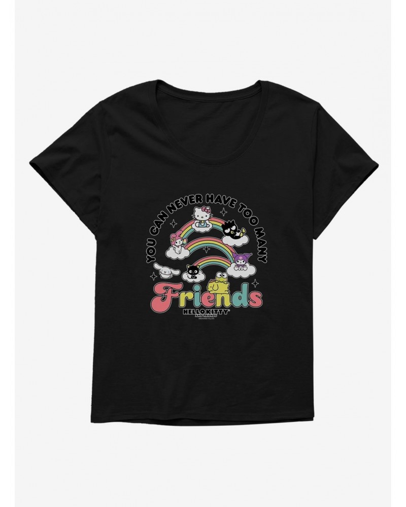Hello Kitty & Friends Many Friends Girls T-Shirt Plus Size $7.42 T-Shirts