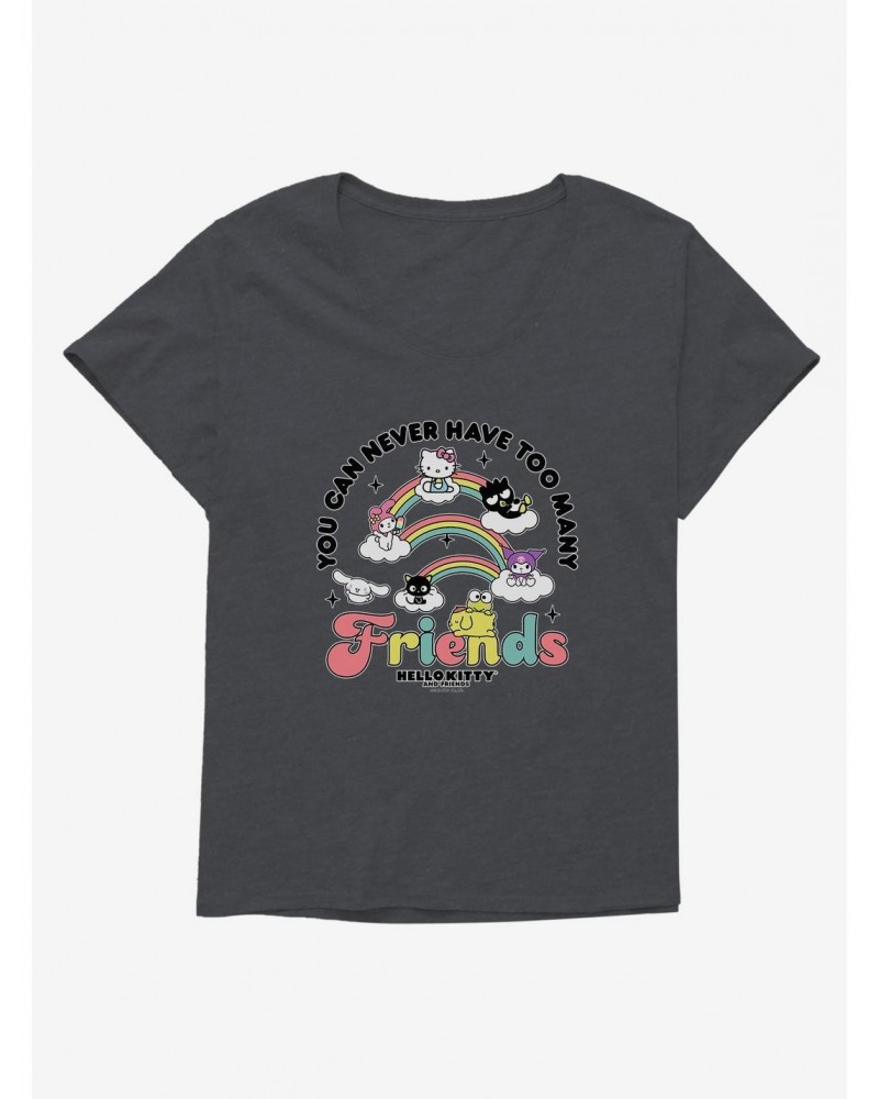 Hello Kitty & Friends Many Friends Girls T-Shirt Plus Size $7.42 T-Shirts