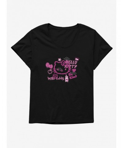 Hello Kitty Be Kind Girls T-Shirt Plus Size $10.87 T-Shirts